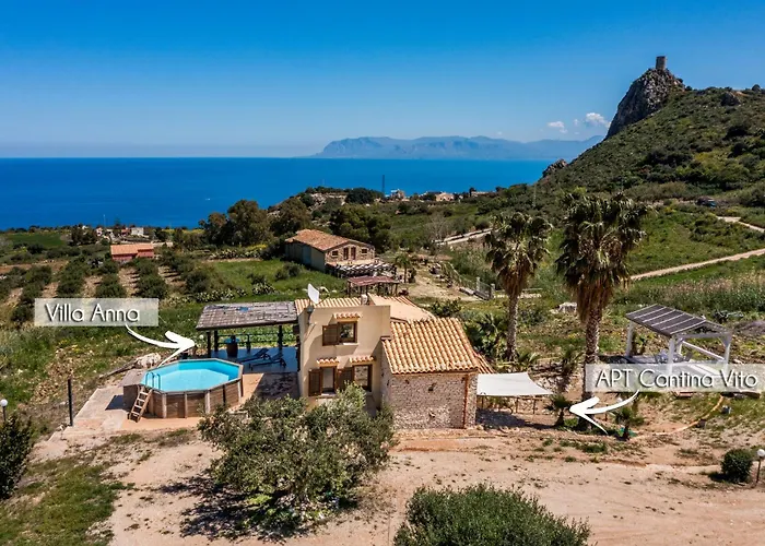 Apt Villa Anna E Apt Cantina Vito Vicinissimi Alla Riserva Dello Zingaro